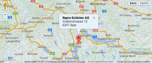 Karte Repro Schicker AG